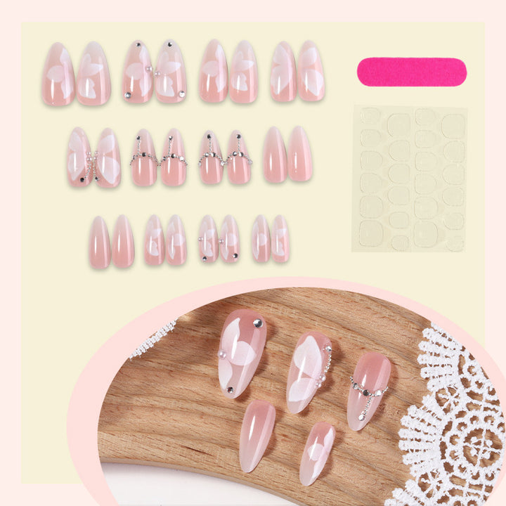 Artificial nail set with exclusive glitter and decoration elements Kalsten
