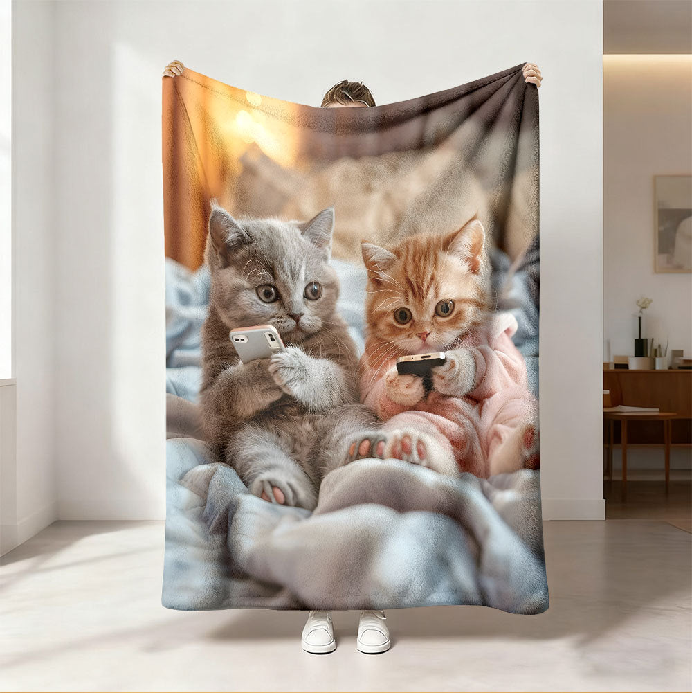 Music-Themed Fleece Blanket