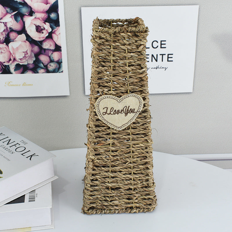 Handcrafted Natural Woven Storage Basket Kalsten