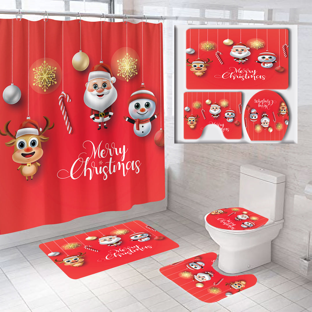 Festive Christmas Bathroom Set Kalsten