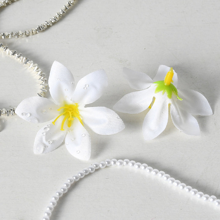 Floral Embellished Hair Clips
