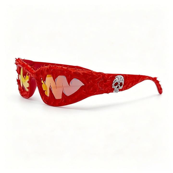 Ladies creative fashion sunglasses with unique spikes and skull design Kalsten