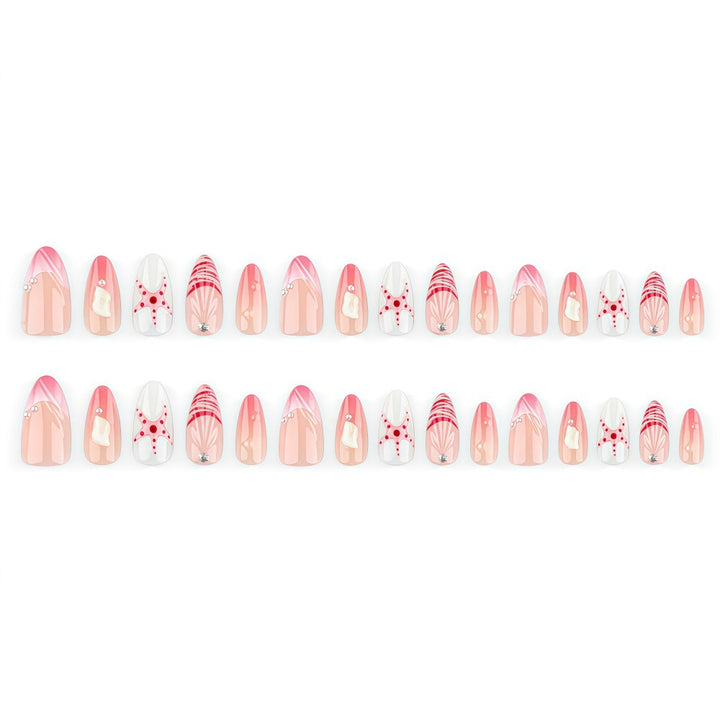 Artificial nails in maritime style with starfish motifs Kalsten