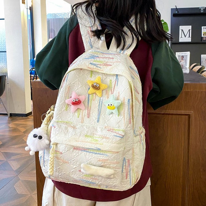 Backpack Made of High-Quality, Colorful Material with Playful Applications Kalsten