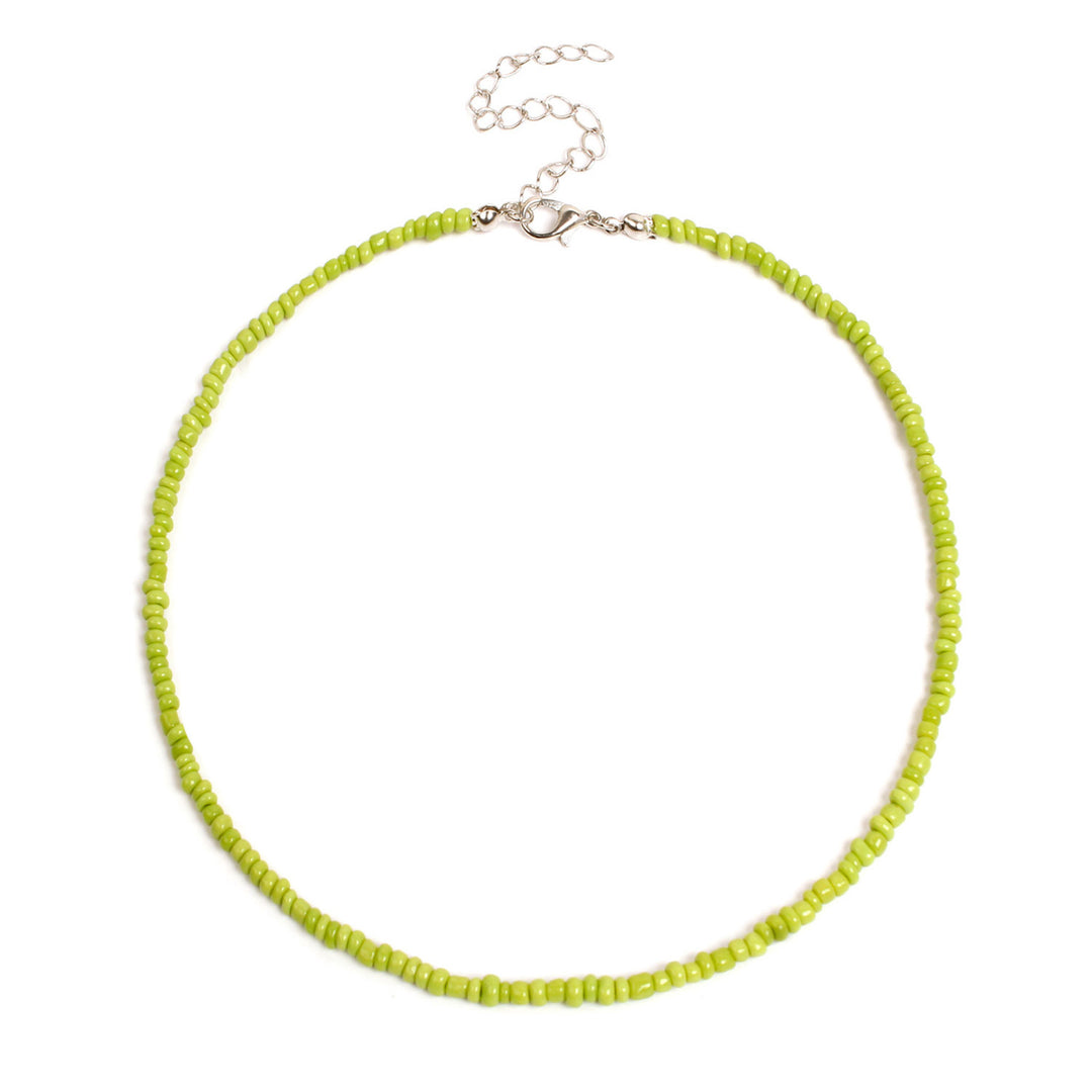 Colorful Beaded Choker Necklace Kalsten