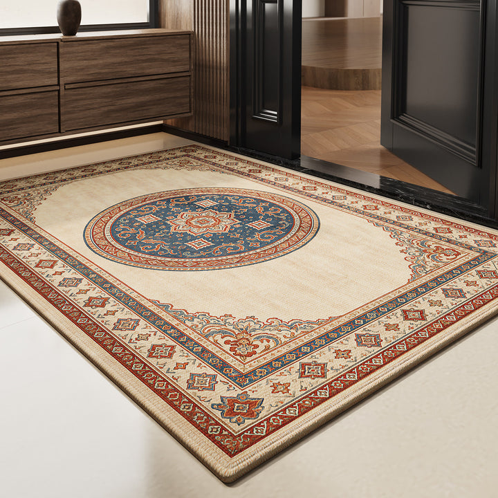 Vintage Floral Design Area Rug