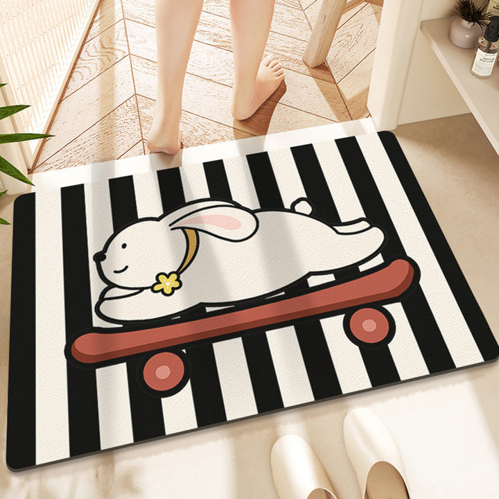 Playful Rabbit-Themed Area Rug