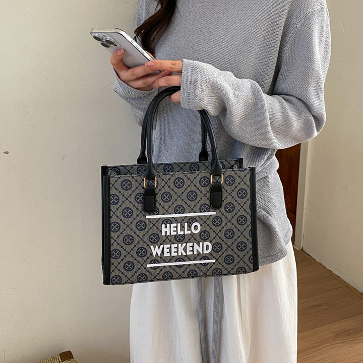 WoStylish Canvas Weekend Tote Bag Kalsten