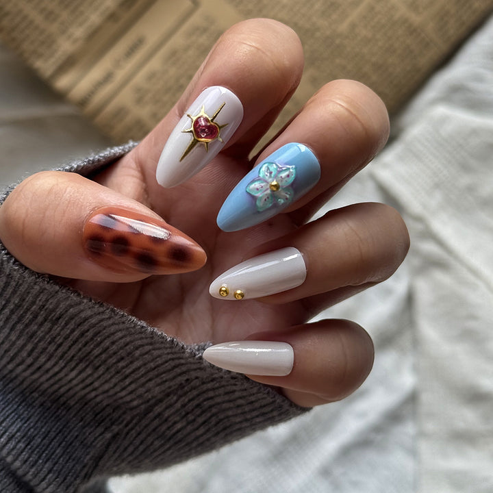 Elegant Decorative Press-On Nail Art Set Kalsten