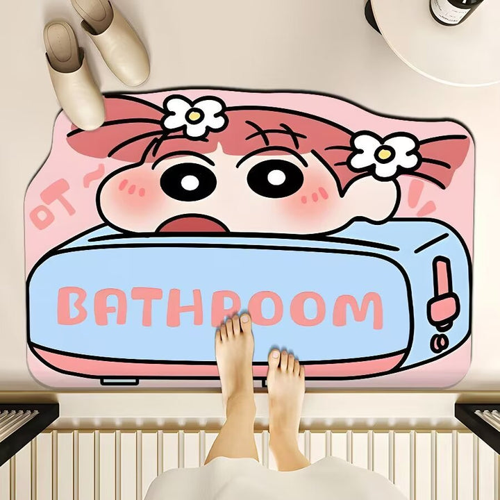 Playful Cartoon-Themed Floor Mat Kalsten