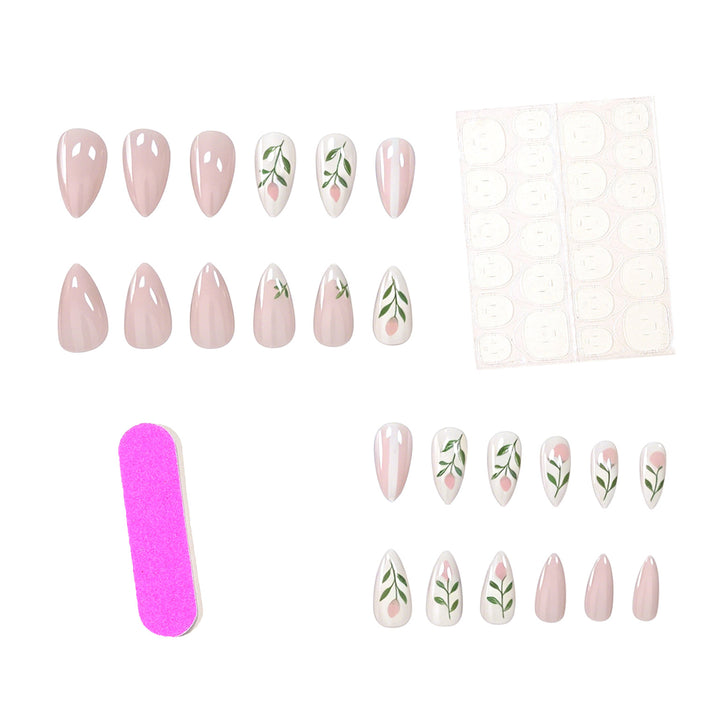 Floral-Inspired Acrylic Nail Art Set Kalsten