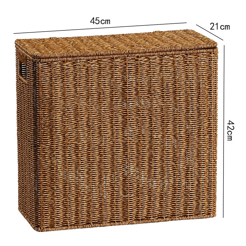 Handcrafted Rectangular Wicker Storage Box Kalsten