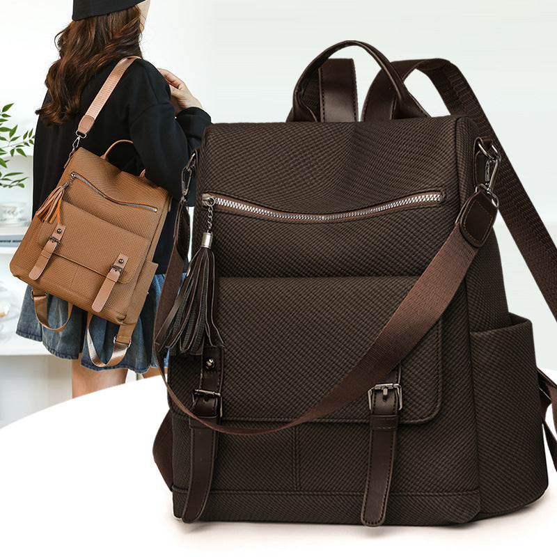 Multi-Functional Textured Backpack Kalsten