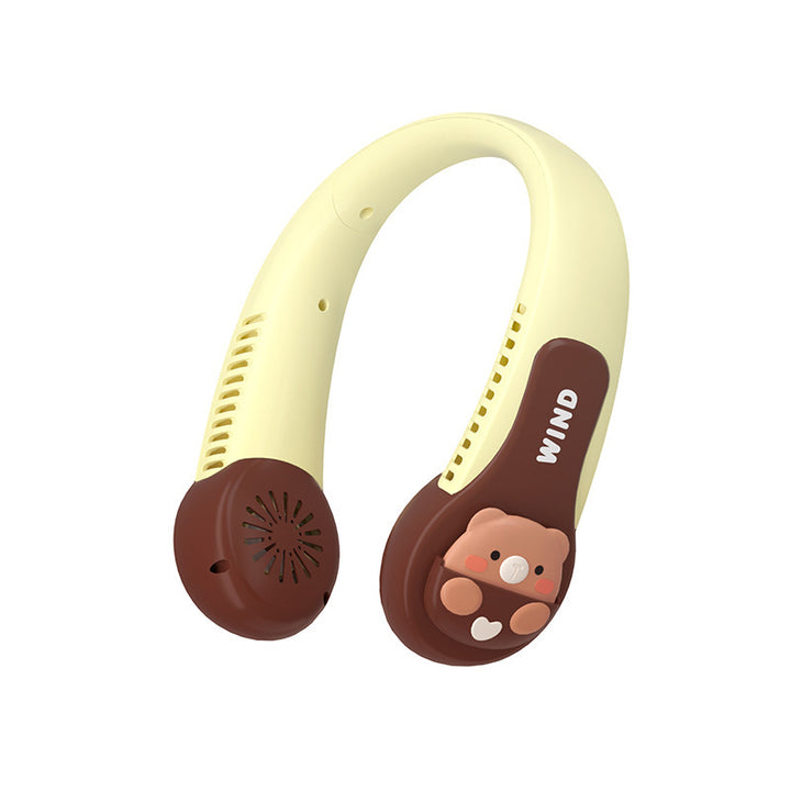 Women Portable Neck Fan with Cute Animal Design Kalsten