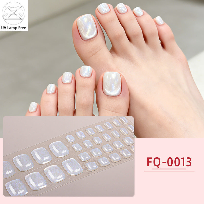 UV-Free Glossy Press-On Nail Wraps