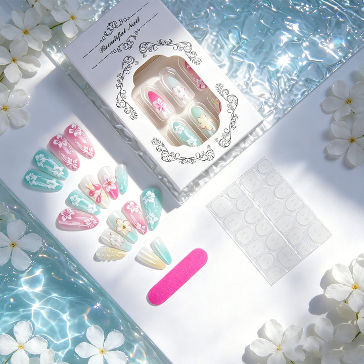 Elegant Art Nail Collection with Floral Motifs Kalsten