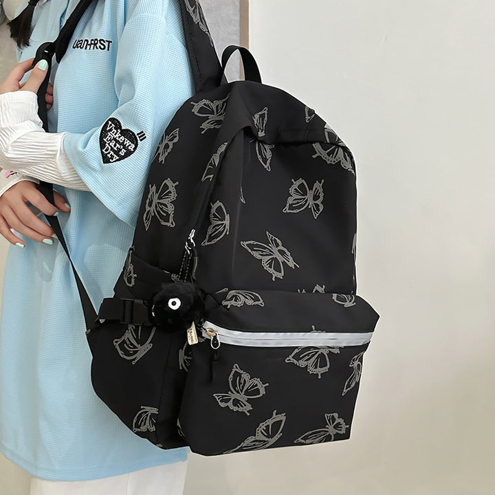 Stylish Butterfly Print Backpack Kalsten