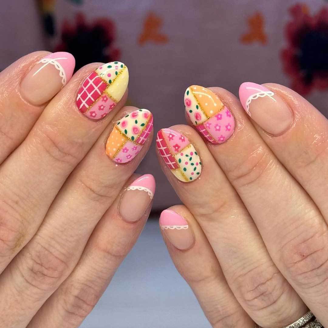 Artistic Patchwork Nail Art Kit