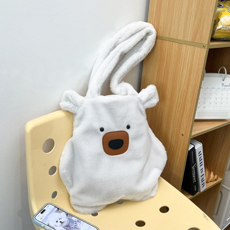 Plush Bear-Themed Tote Bag Kalsten