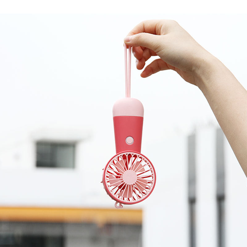 Women's portable handheld fan with ergonomic design and USB charging function Kalsten