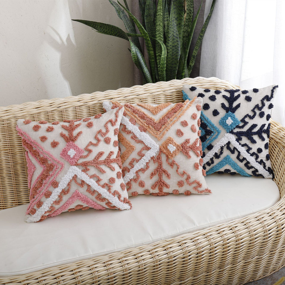 Geometric Pattern Accent Pillow