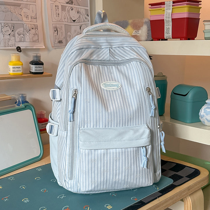 Stylish Striped Backpack Kalsten