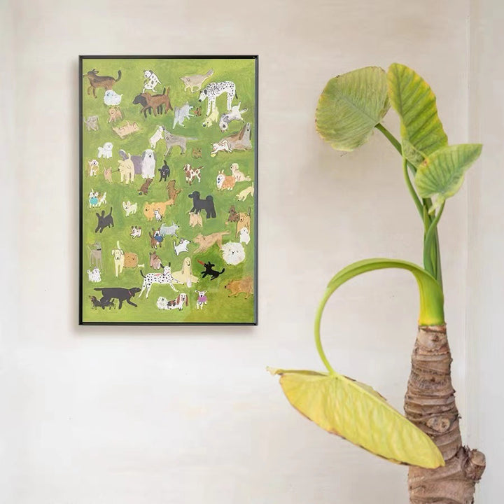 Playful Pets Art Print