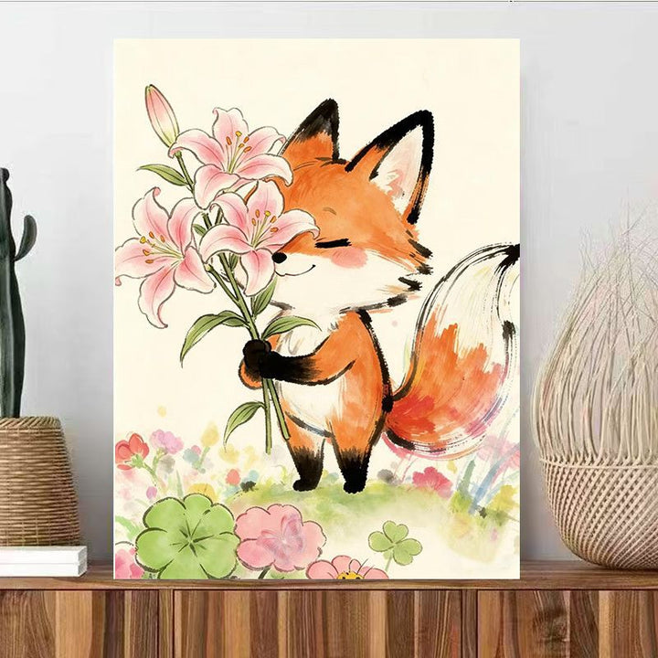 Cute Animal Illustration Wall Art Kalsten