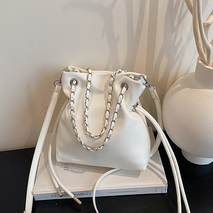 WoChic Slouchy Leather Bucket Bag Kalsten