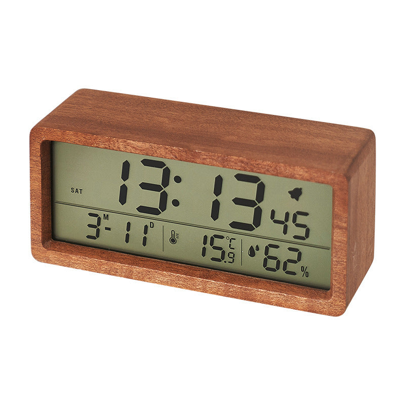Digital alarm clock with wooden case Kalsten