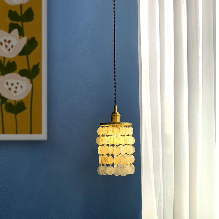 Vintage-Style Glass Pendant Light