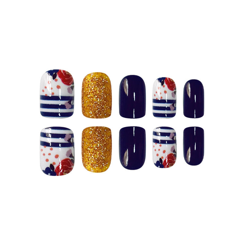 Decorative Floral Press-On Nail Set Kalsten 1787913909
