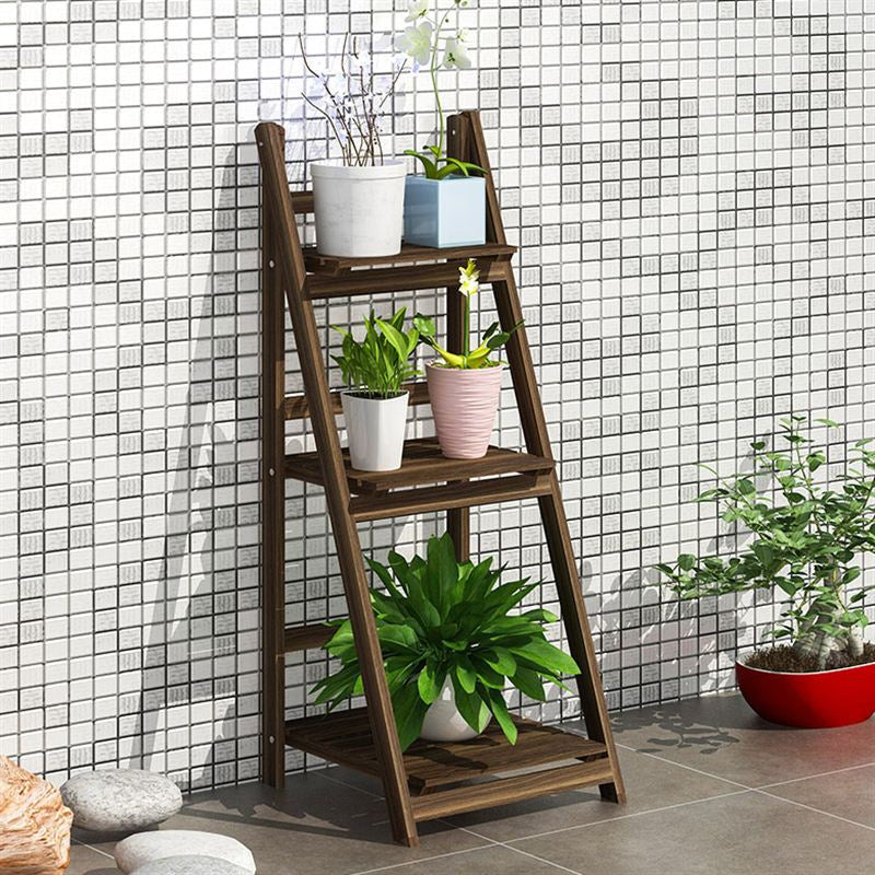 Multi-Tiered Wooden Ladder Shelf Kalsten
