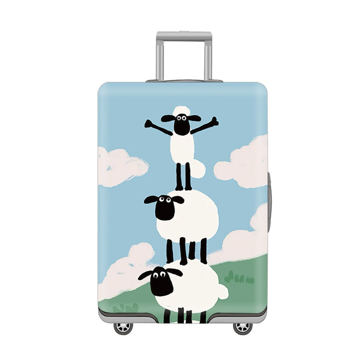 Women’s Hard Shell Suitcase with Cheerful Cat Design Kalsten