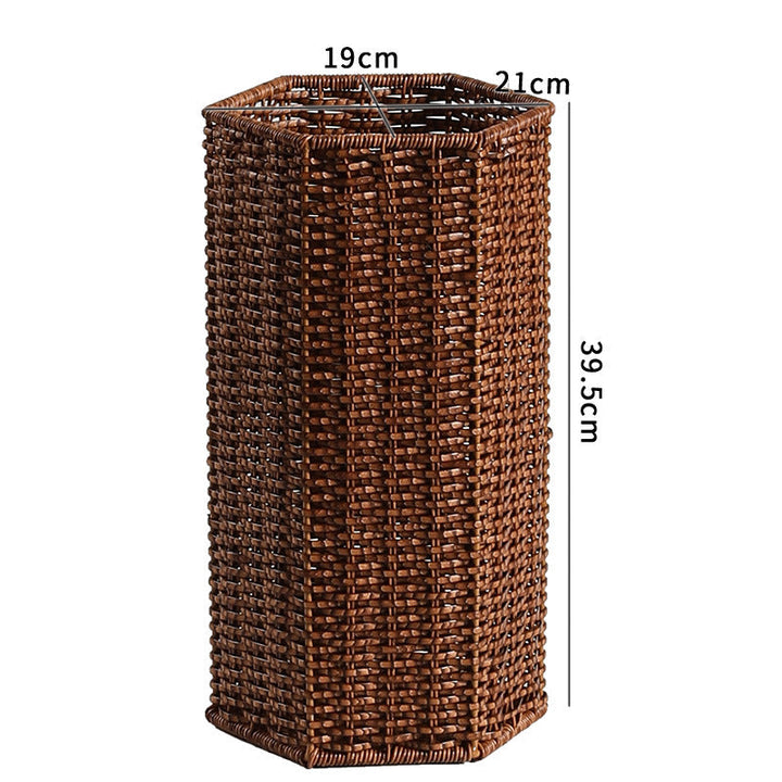 Tall Decorative Wicker Waste Bin Kalsten