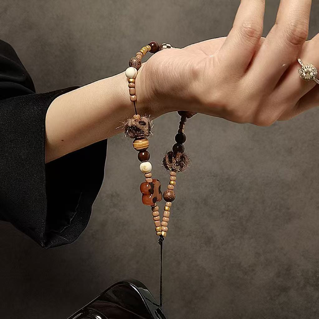 Handcrafted Beaded Charm Keychain Kalsten