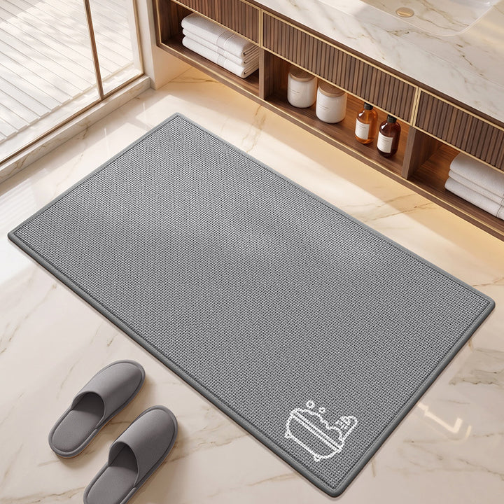 Textured Non-Slip Bathroom Mat Kalsten