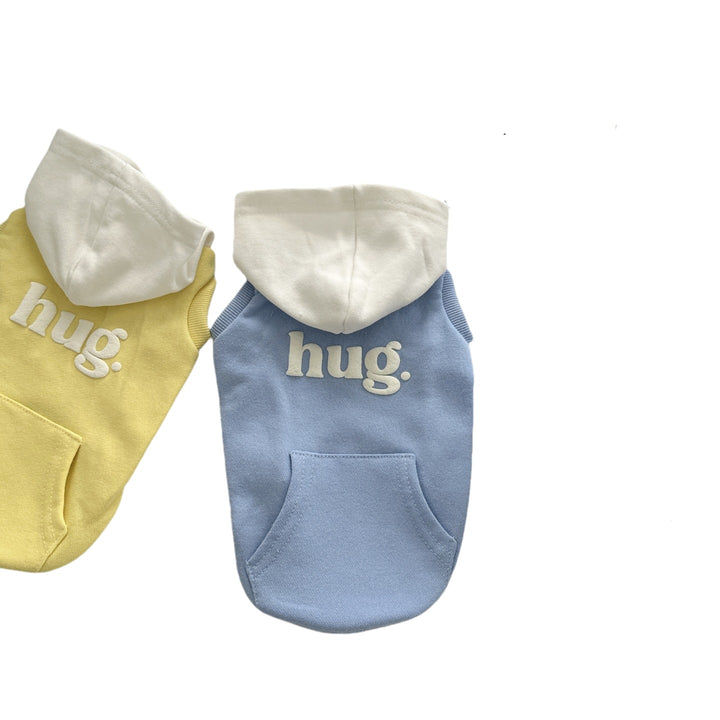 Pet Cotton Fleece Hooded Dog Sweater with Pocket