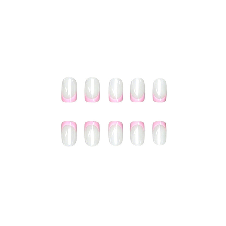Elegant Ombre French Tip Nail Set Kalsten