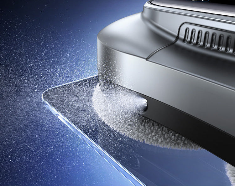 Ultrasonic Mist Automatic Window Cleaning Robot with Remote Control UPS Safety and Thin Profile Kalsten