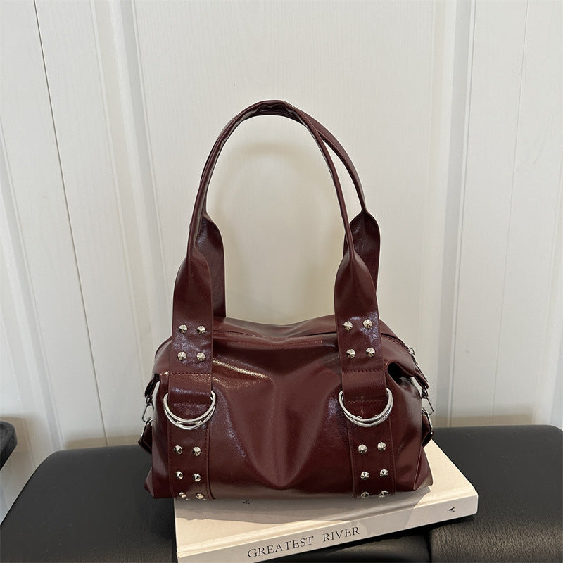 Studded Structured Handbag