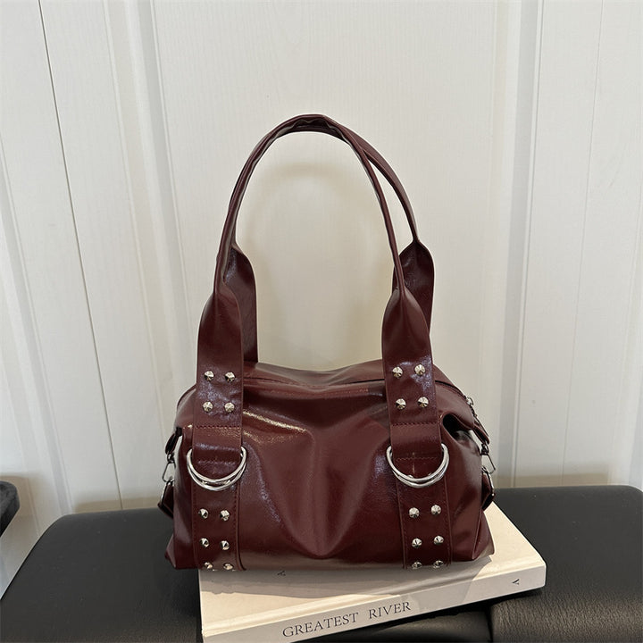 Studded Structured Handbag