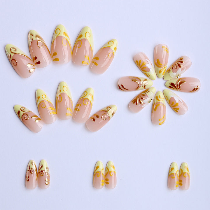 Artificial nails with elegant decorations Kalsten