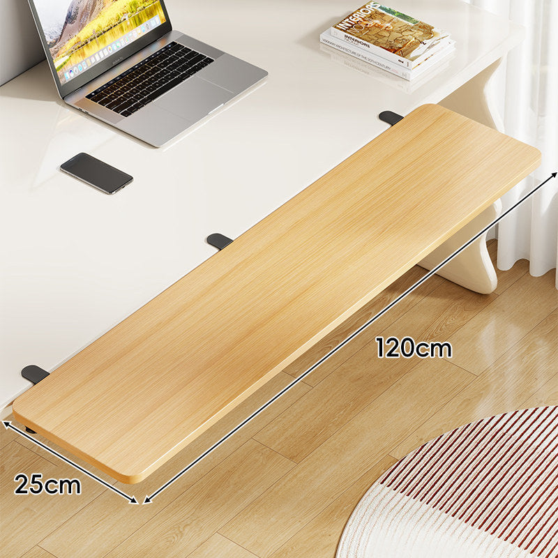 Under-Desk Sliding Keyboard Tray and Desk Extender with Smooth Glide Mount