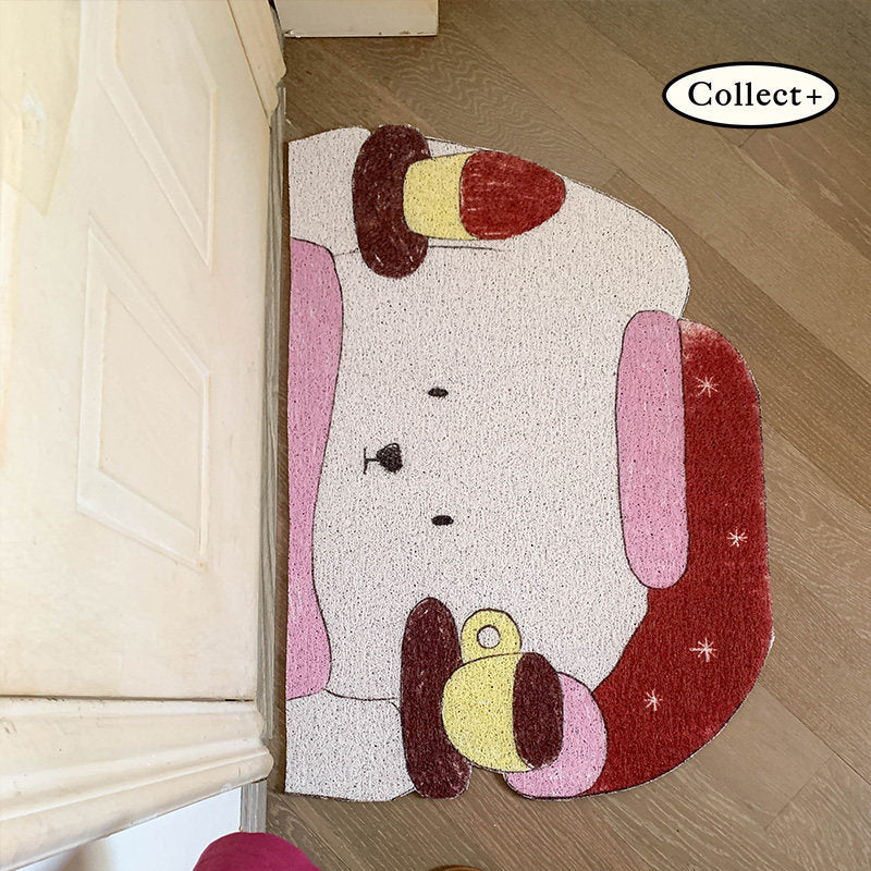 Playful Cat-Themed Bath Mat Kalsten