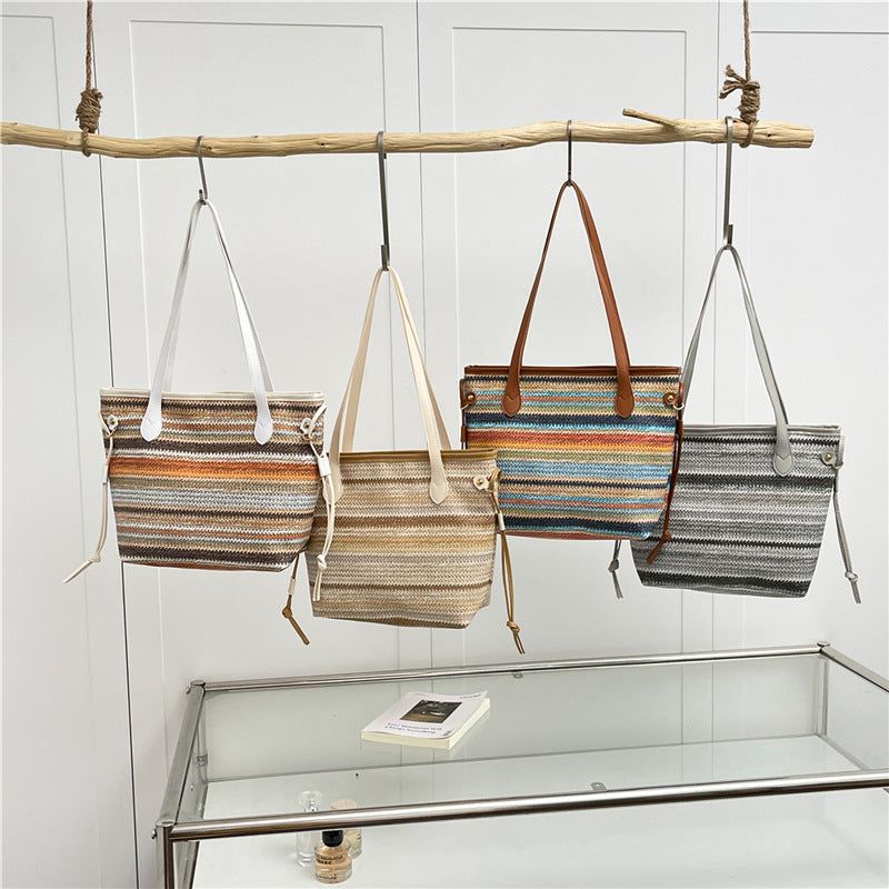 WoStylish Woven Beach Tote Bag Kalsten