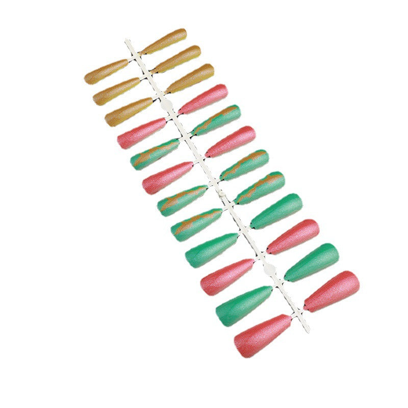Artificial nails in an elegant design with a modern play of colors Kalsten