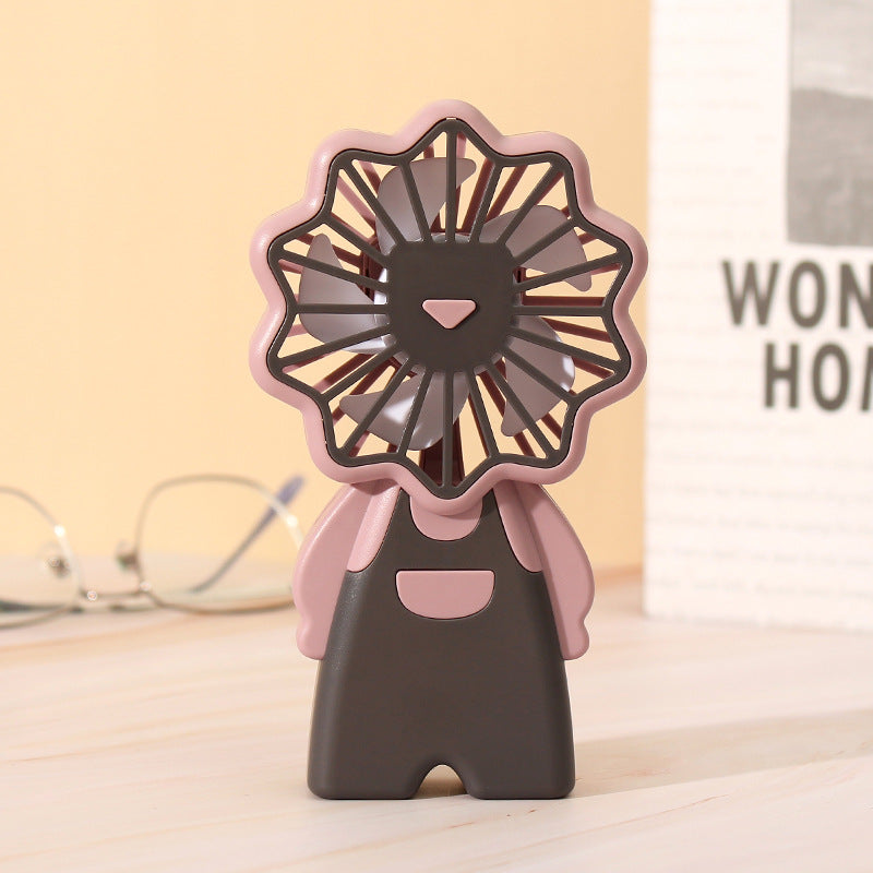 Women creative mini handheld fan with floral pattern Kalsten