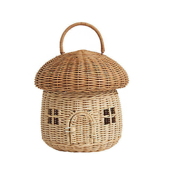 Fun Mushroom-Shaped Woven Storage Basket Kalsten