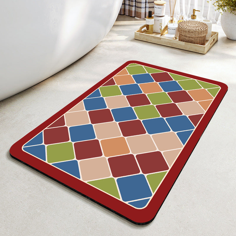 Geometric Pattern Bath Mat Kalsten